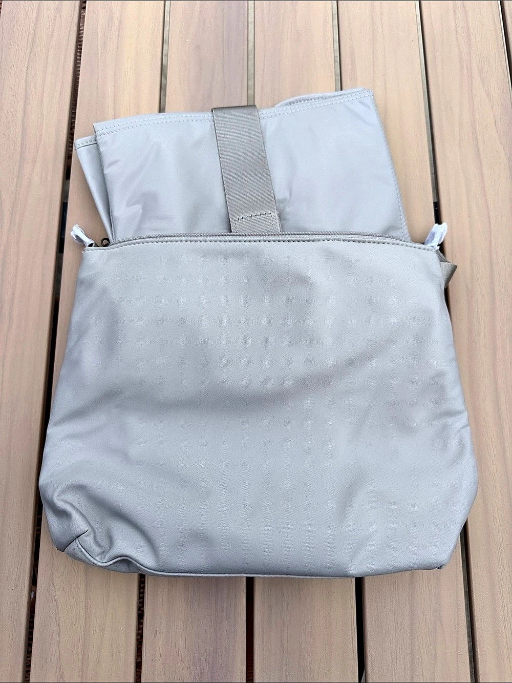 Away Double Diaper Backpack in Gray Like New - Picture 5 of 8